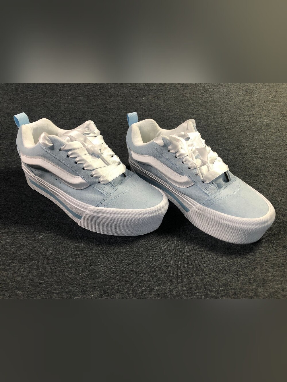 Vans Platform Sneakers in Light Blue and White Brand New Size 7